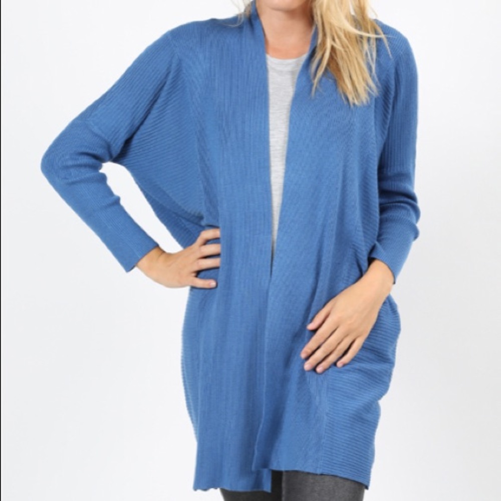 Blue mist sweater cardigan